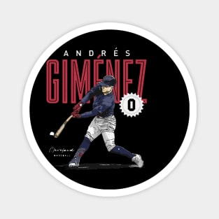 Andres Gimenez Cleveland Card Magnet